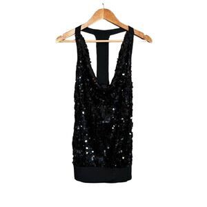 3 for $30! Forever 21 black sequin tank top